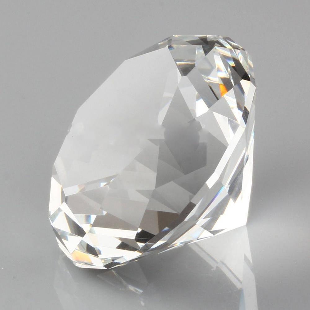 Paper Weight Crystal - Hbl 투명 크리스탈 다이아몬드 유리 종이