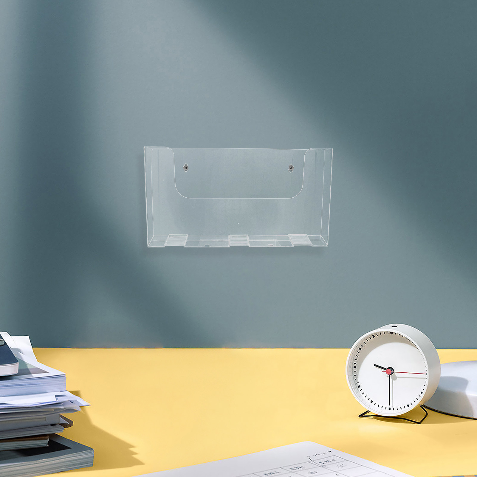 Magazine Holder Rack - 2Pcs 벽 파일 홀더 아크릴 투명