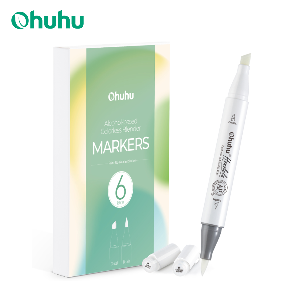 Copic Marker Sketch - Ohuhu Honolulu 무색 블렌더 마커 팩