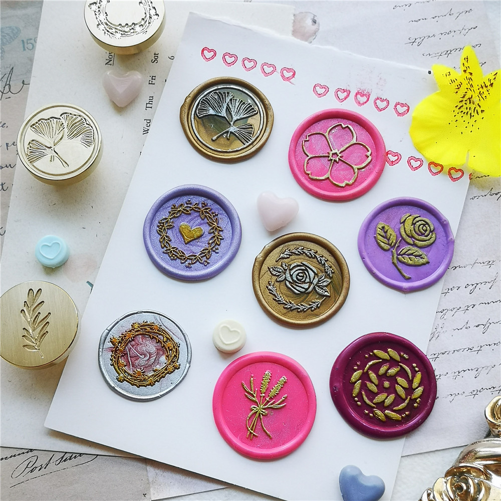 왁스 인감 스탬프 헤드 꽃 스탬프 왁스 인감 왁스 스탬 - Wax Seal Stamp Set 리뷰 및 가격